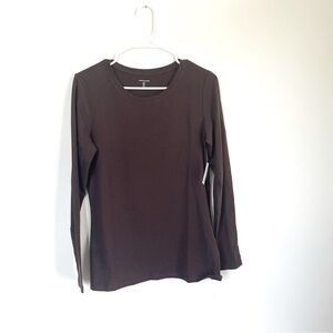 Amazon Essentials Dark Brown Long Sleeve Women's Top